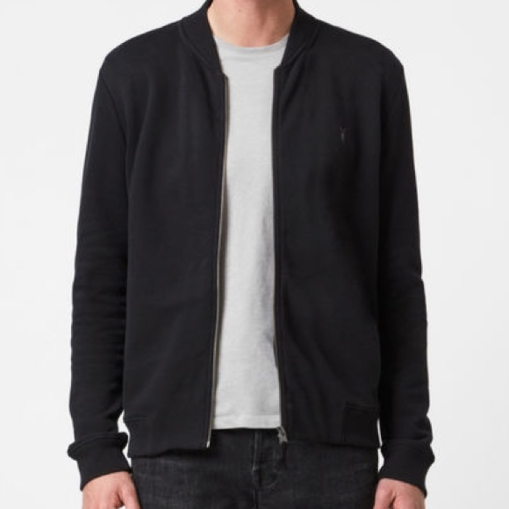 Allsaints Oxblood Bomber Jacket